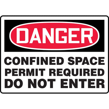 Dgr Confined Spc Permit Req Do Not Enter - Model MCSP026VP
